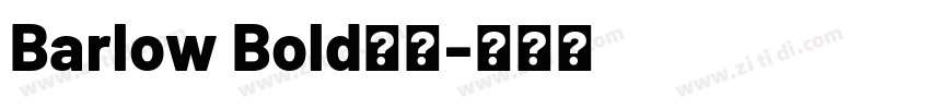 Barlow Bold字体字体转换